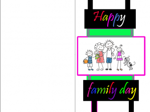 Family Day Wishes Card Picture