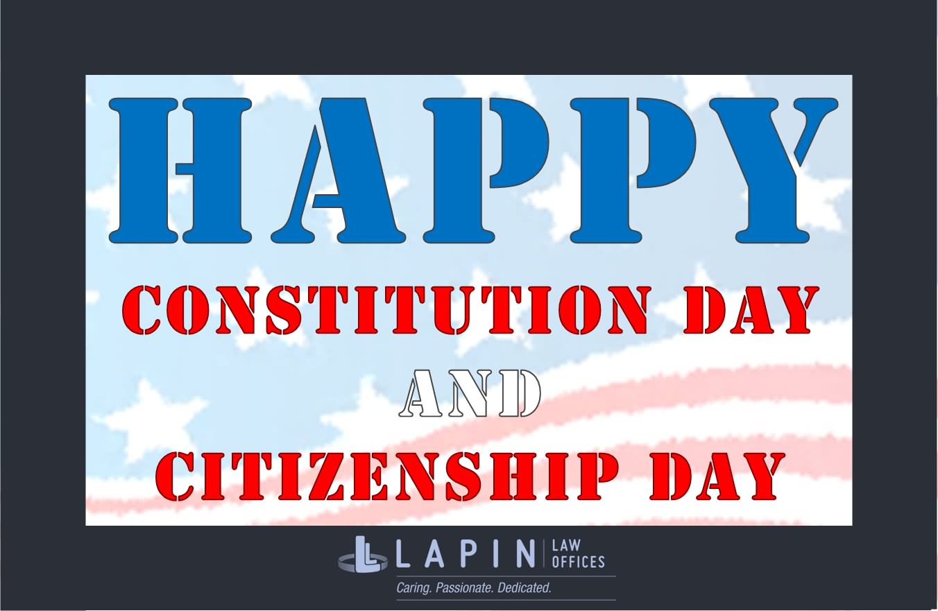 Happy Constitution Day And Citizenship Day