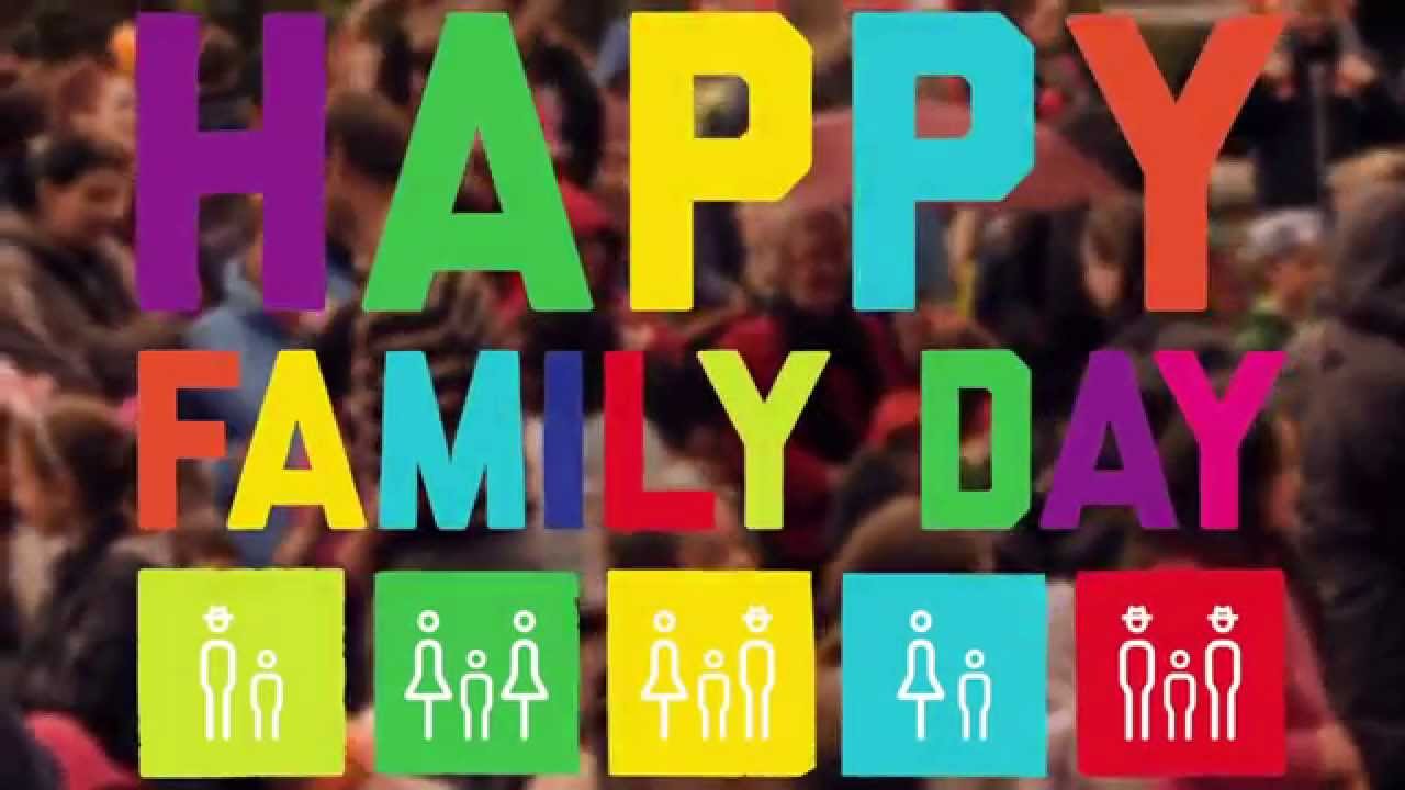 Happy Family Day Colorful Wishes Image