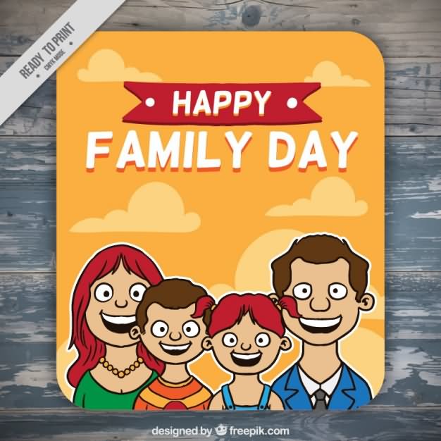Happy Family Day Greeting Ecard