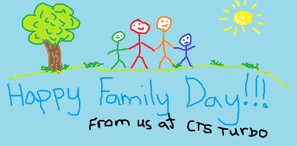 Happy Family Day Handmade Greeting Card