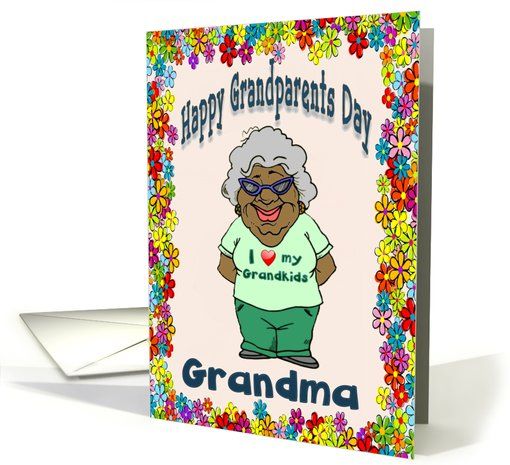 Happy Grandparents Day Grandma Greeting Card