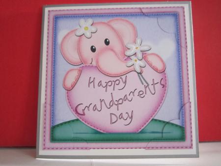 Happy Grandparents Day Lola Elephant Greeting Card