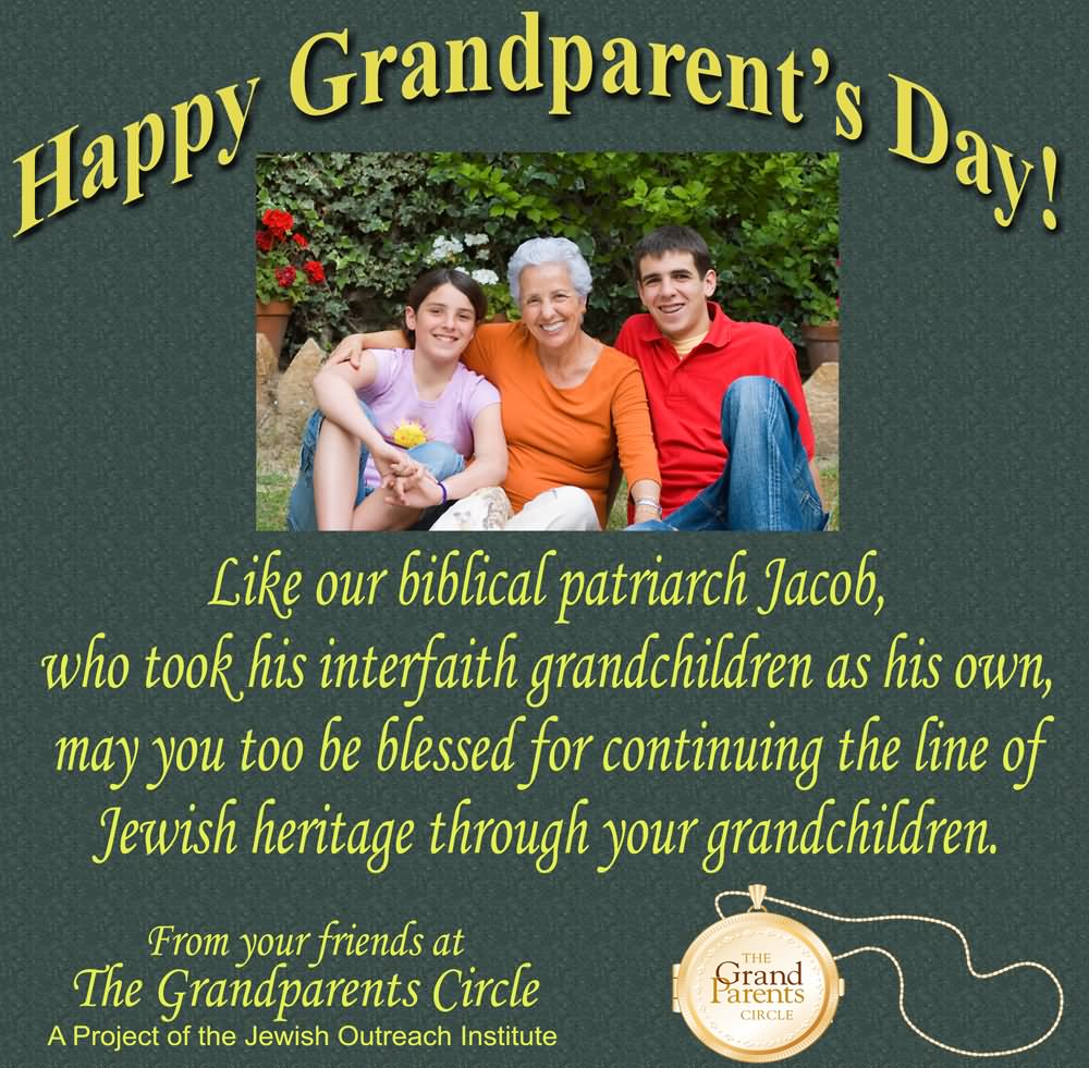 Happy Grandparents Day Wishes Greeting Card