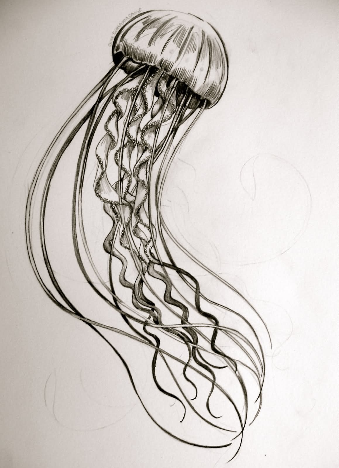 Jellyfish Tattoo Design Idea
