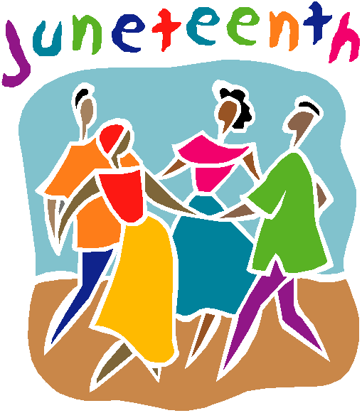 Juneteenth Colorful Dancing People Wishes Picture