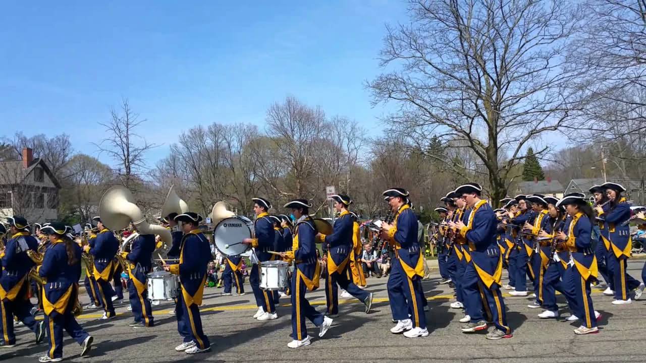 Lexington High School Performing During Patriot Day Parade