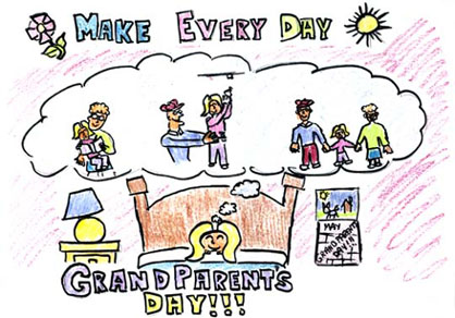 Make Every Day Grandparents Day Handmade Greeting Card