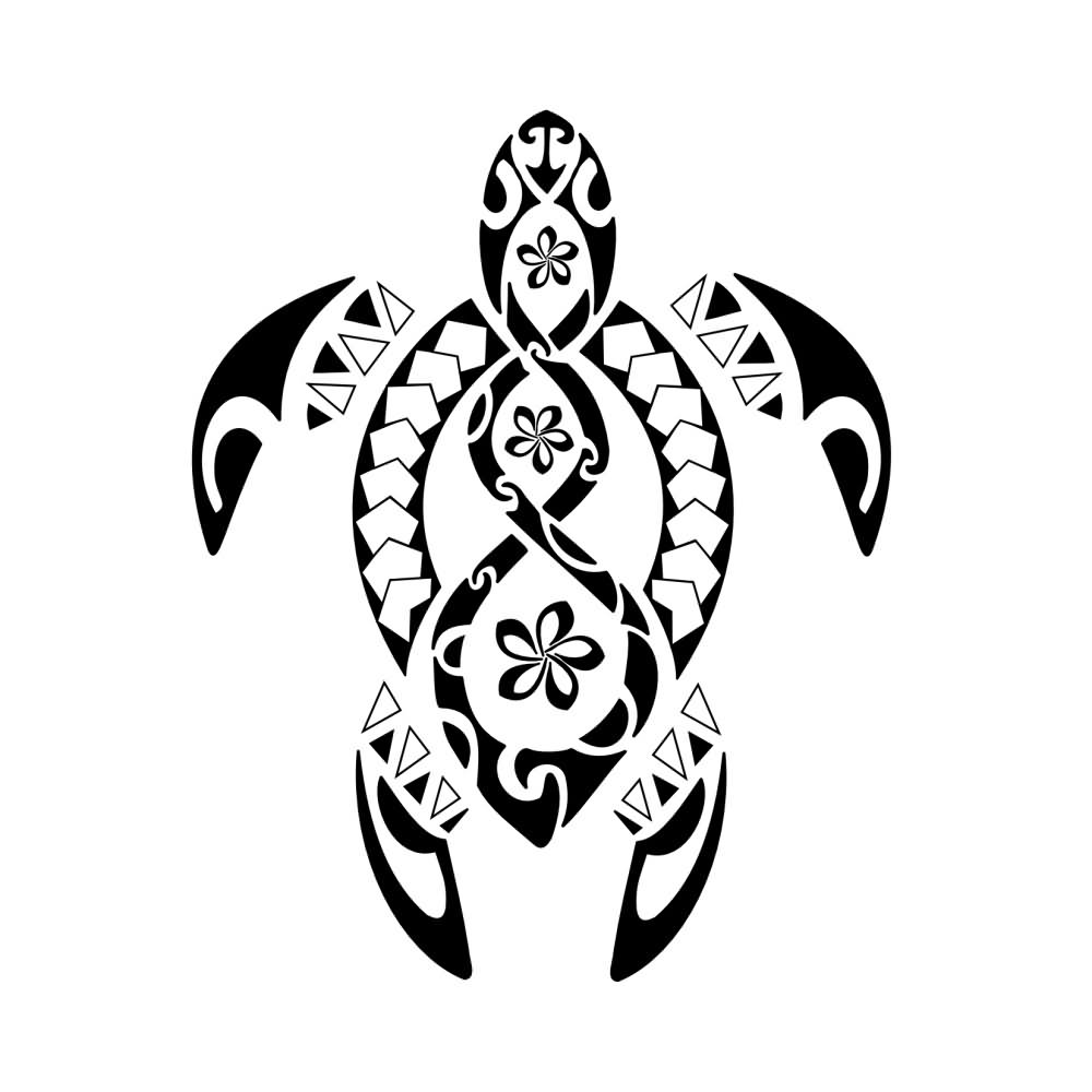 Maori Turtle Tattoo Design For Men