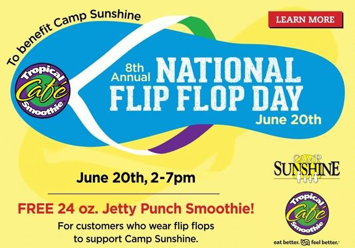 National Flip Flop Day Greetings Image