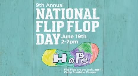 National Flip Flop Day June 19th