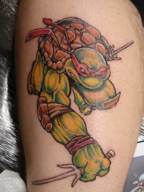Nice Turtle Ninja Tattoo