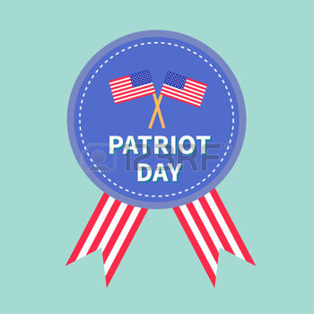 Patriot Day With Ribbons Badge Picture