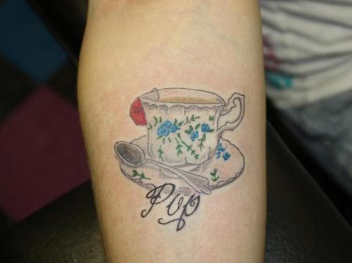 Pop Teacup Tattoo In Memory Of Grandpa