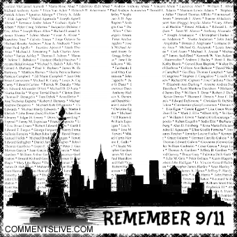 Remember 9-11 Patriot Day Glitter