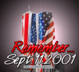 Remember Sept.11.2001 Patriot Day Glitter