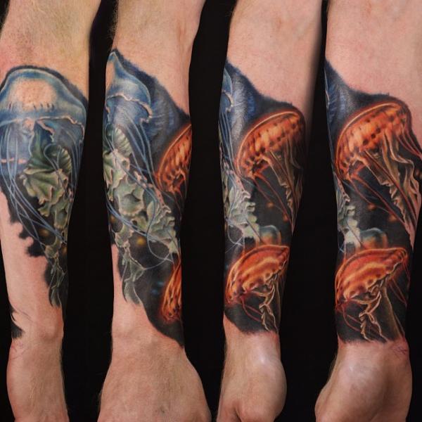 Right Arm Jellyfish Tattoo