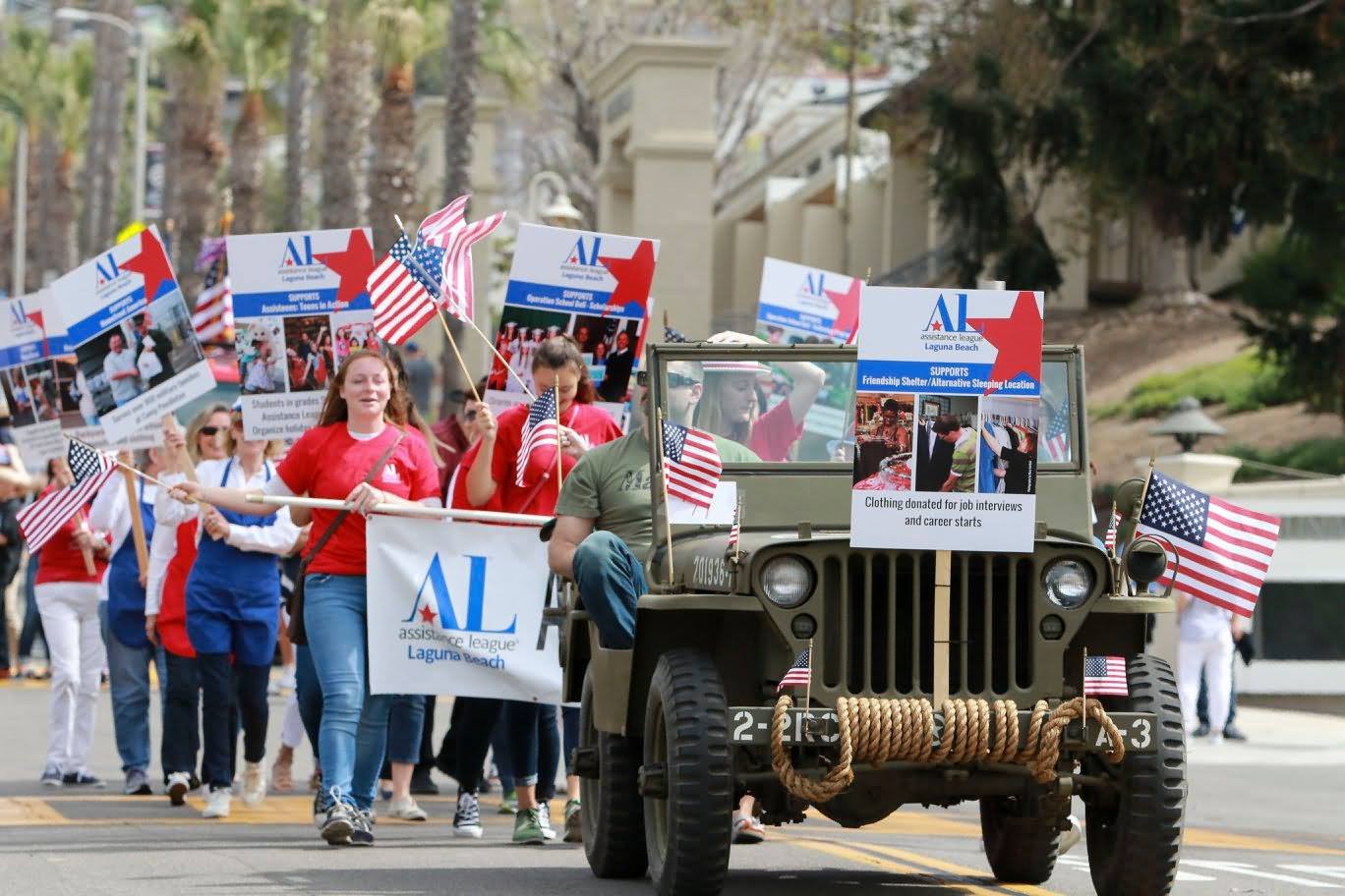 School Kids Taking Part In Patriot Day Parade