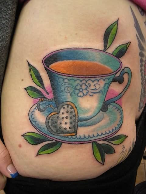 Side Rib Amazing Teacup Tattoo