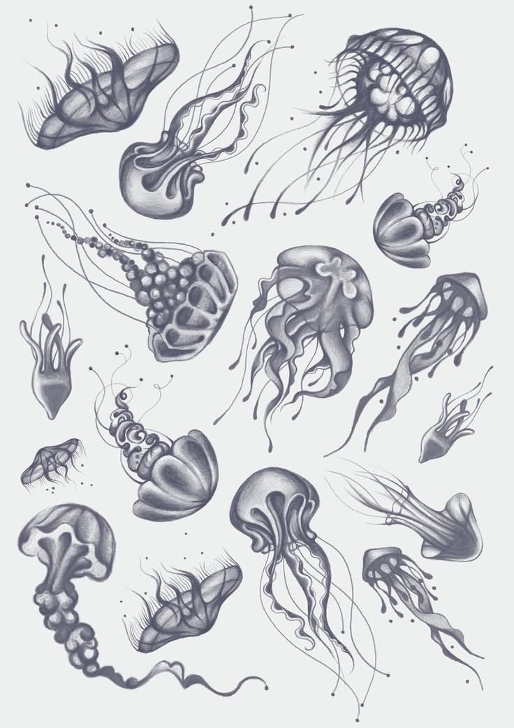 Small Jellyfish Tattoos Designs