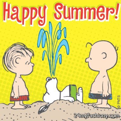 Snoopy Dog Enjoying First Day Of Summer With Friends Happy Summer
