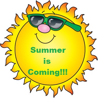 Summer Is Coming Sun Clipart Image