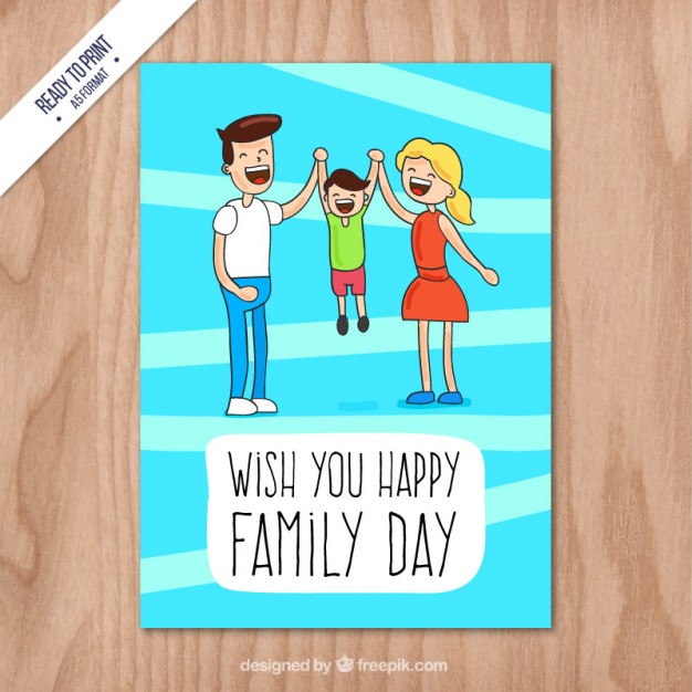 Wish You Happy Family Day Card
