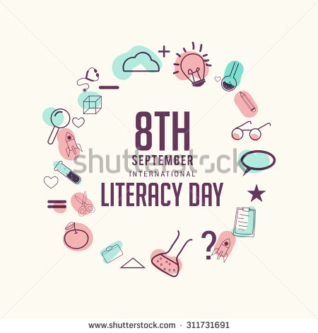 8th September International Literacy Day Greeting Card