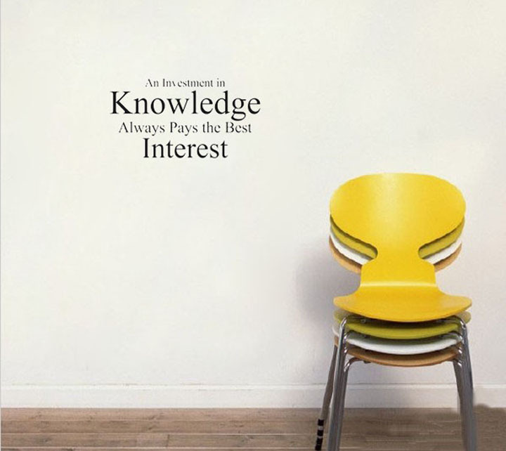 An Investment In Knowledge Always Pays The Best Interest.