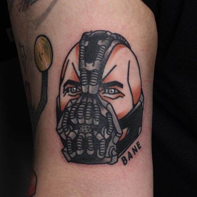 Bane - Traditional Bane Face Tattoo Design By Jang Yongbin