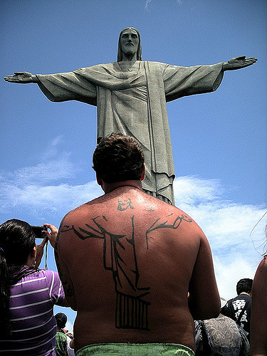 Cool Christ The Redeemer Tattoo On Man Full Back By Bstoke