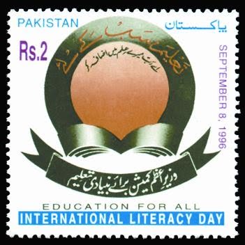 Education For All International Literacy Day Stamp Ticket Picture
