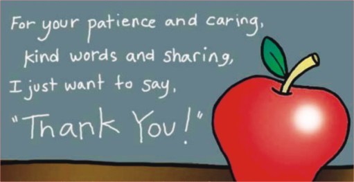For Your Patience And Caring Kind Words And Sharing, I Just Want To Say. Thank You Happy Teacher’s Day