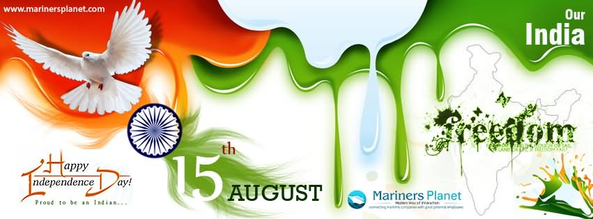 Happy Independence Day 15th August, 2016 Facebook Cover Picture