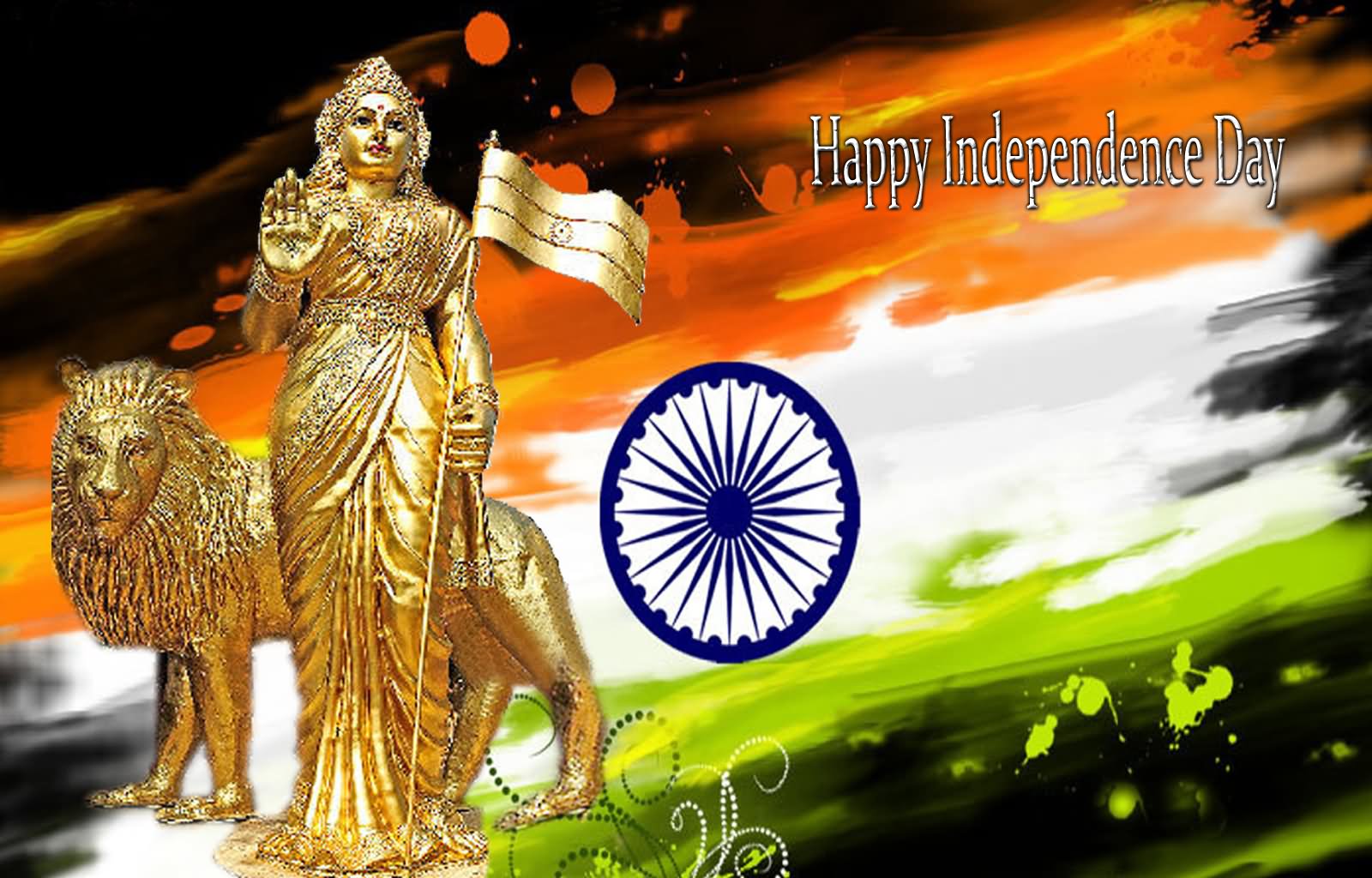 Happy Independence Day Bharat Mata Picture