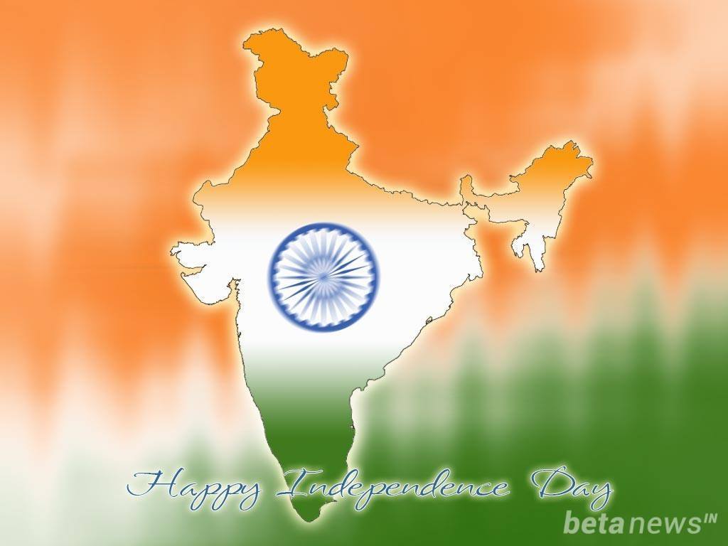 Happy Independence Day Indian Map Picture