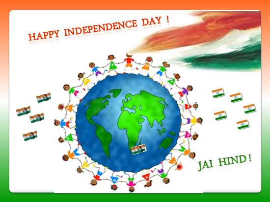 Happy Independence Day Jai Hind Greeting Card