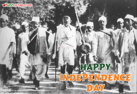 Happy Independence Day Mahatma Gandhi Picture