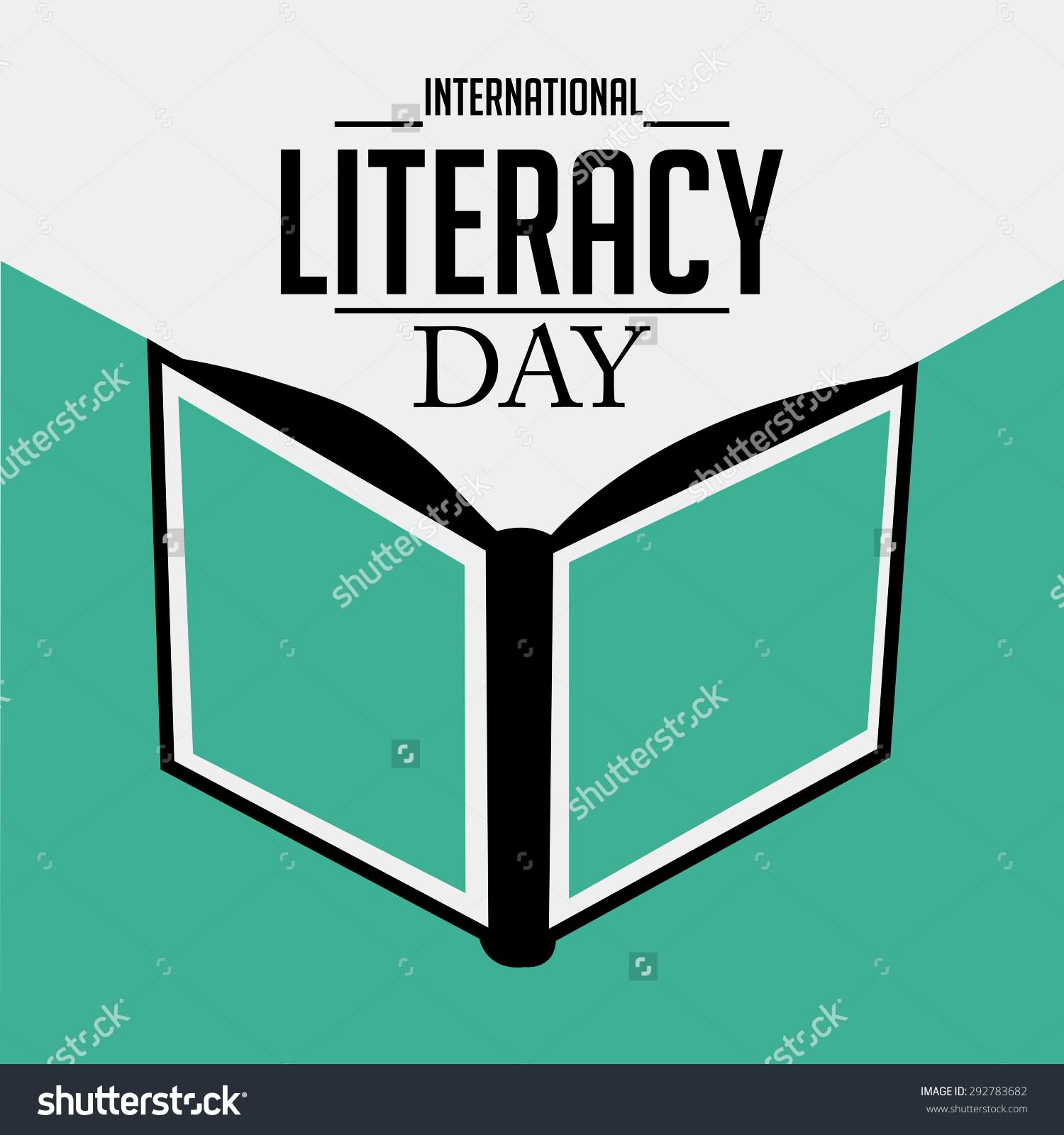 Happy International Literacy Day Book Clipart Image