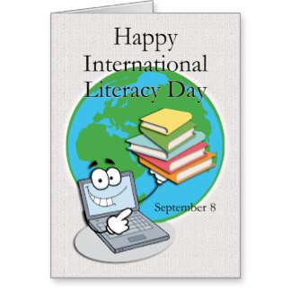 Happy International Literacy Day September 8 Greeting Card