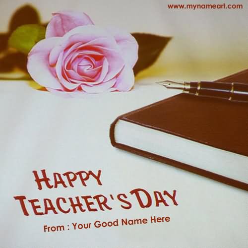 Happy Teachers Day Wishes Card Image