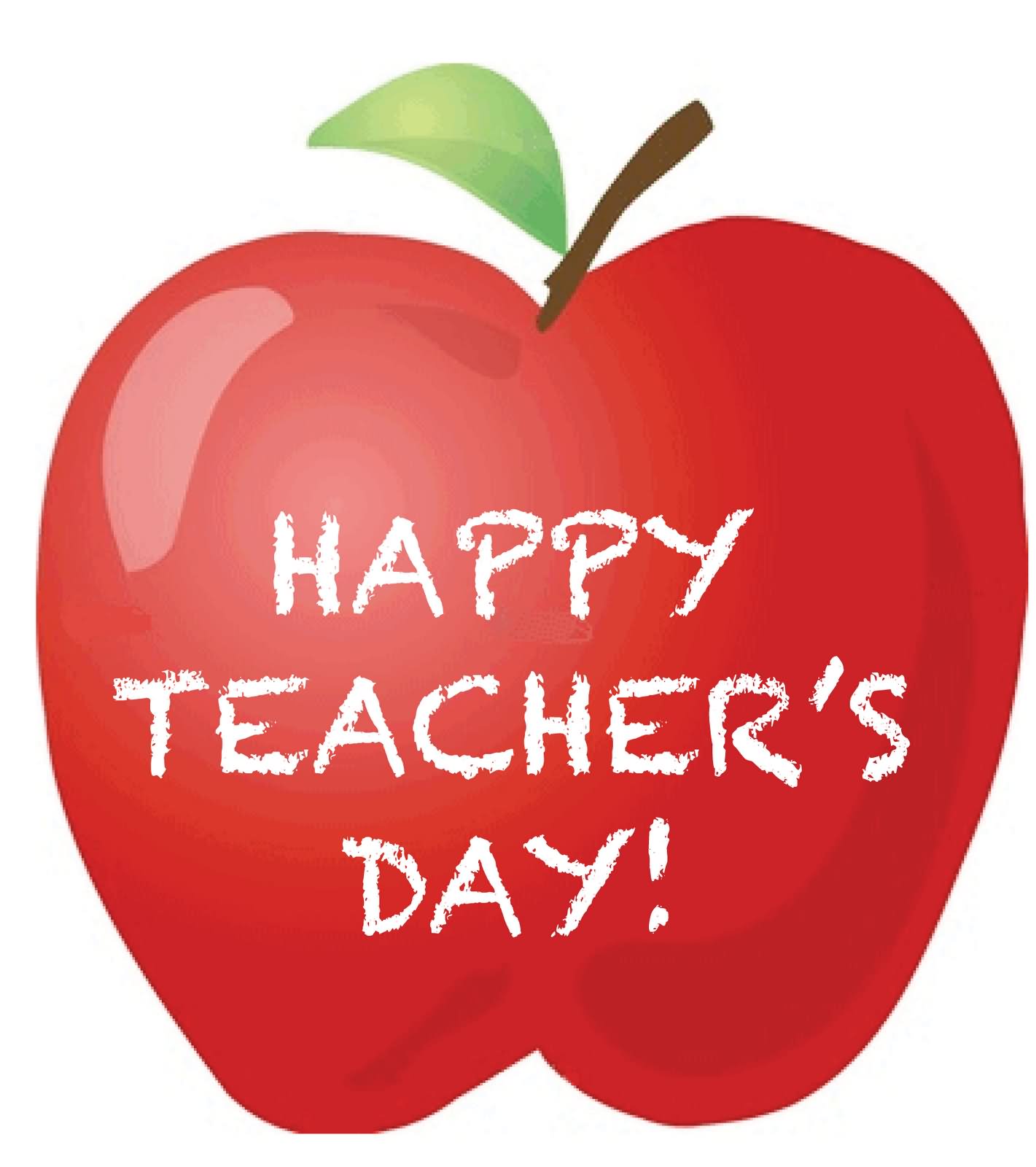 Happy Teacher’s Day Apple Clipart