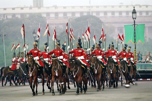 Horse Riders India Troops Taking Part In Independence Day Parade