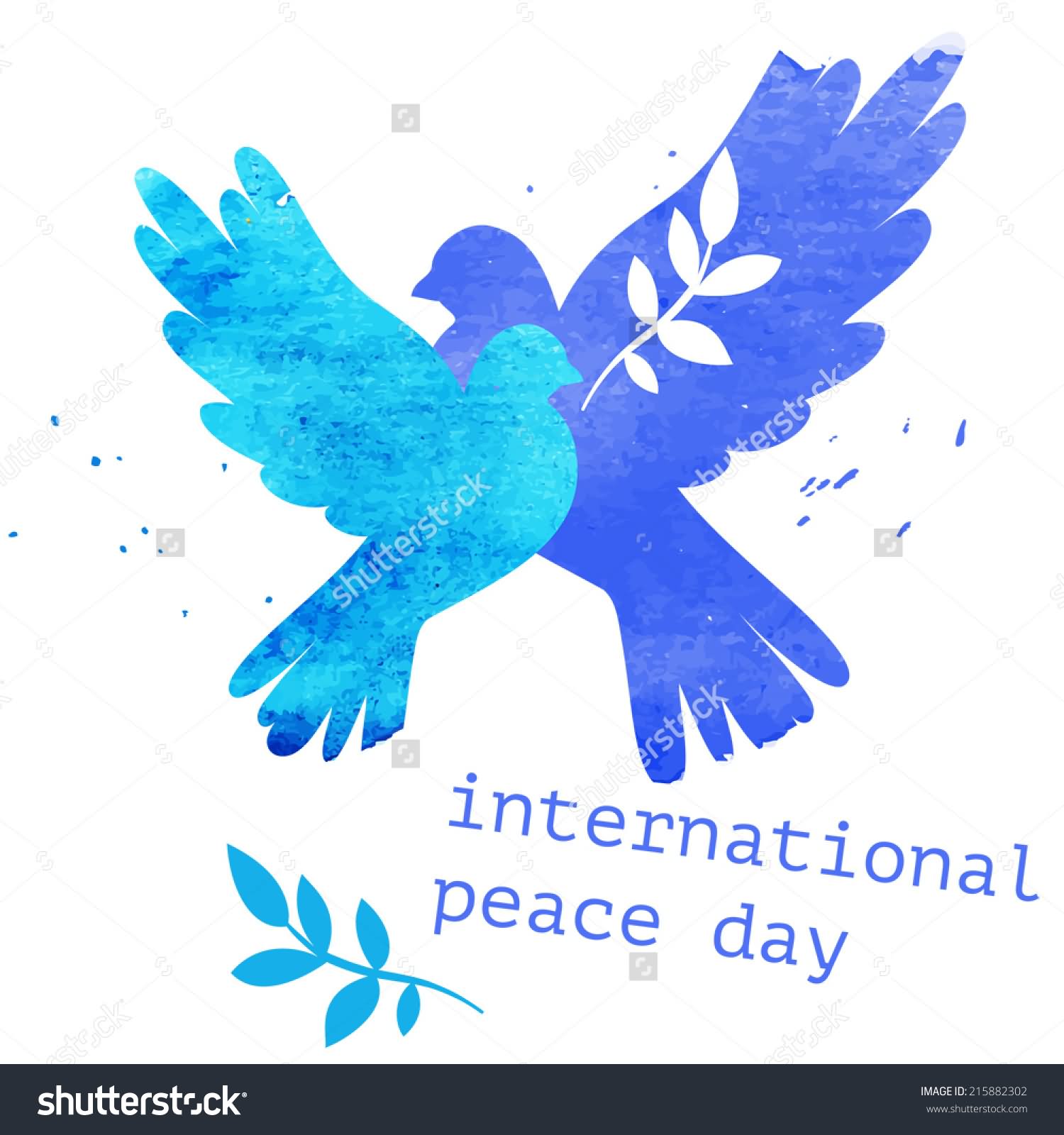 International Day of Peace Blue Dove Picture