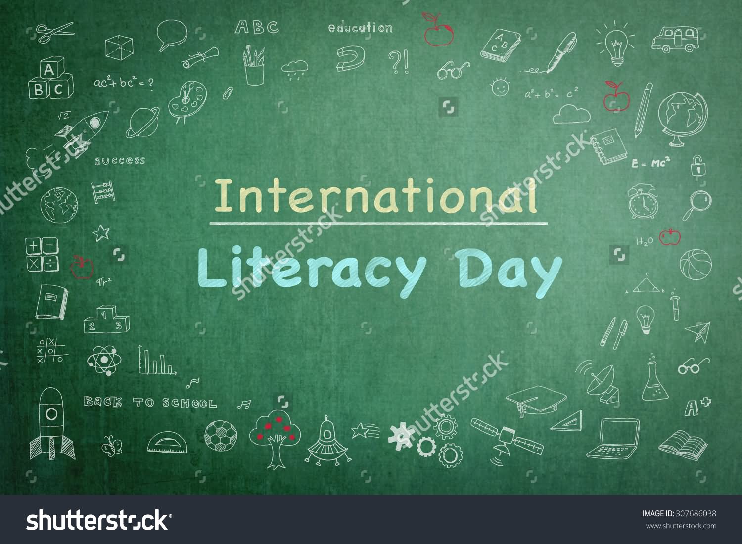 International Literacy Day Black Board Picture