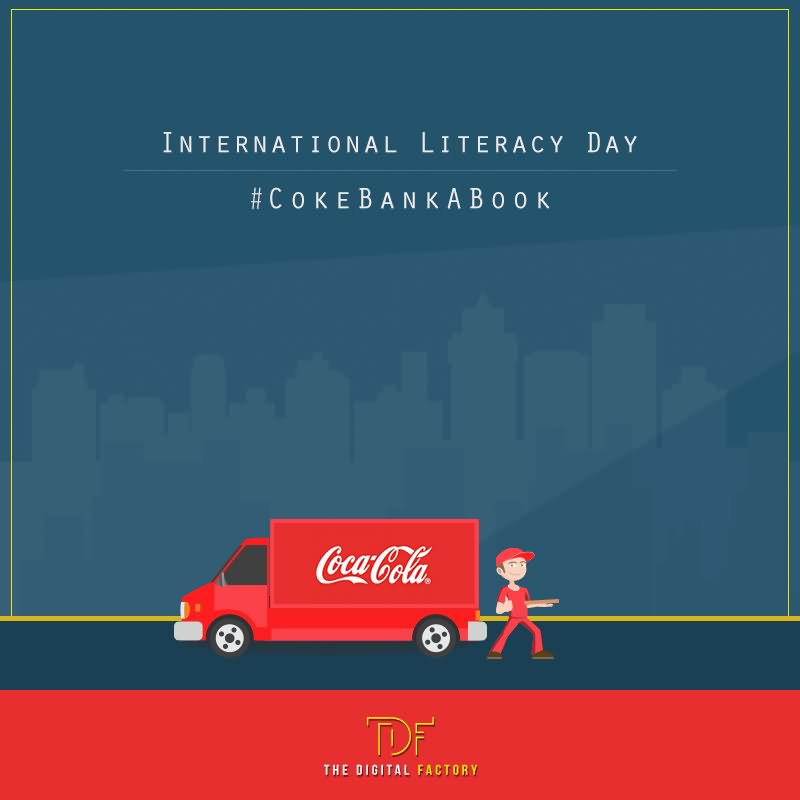 International Literacy Day Coke Bank A Book Picture