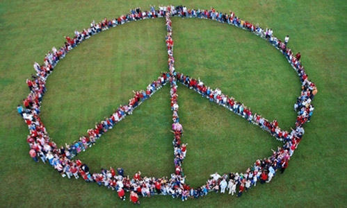 Peace Day Logo Made By People On International Day of Peace