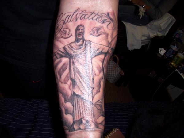 Salvation - Christ The Redeemer Tattoo Design For Forearm