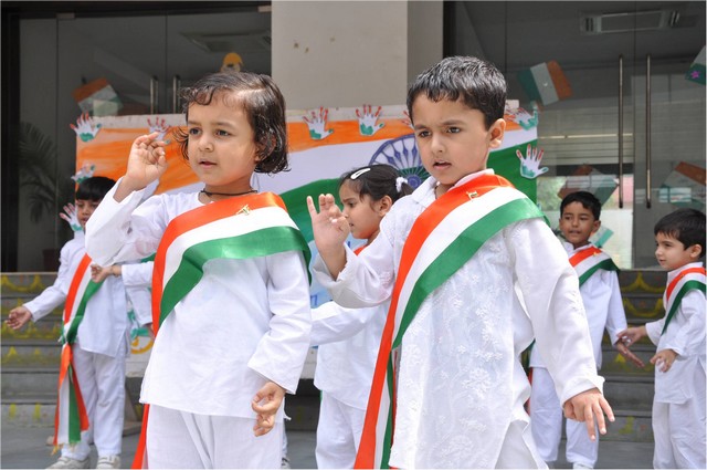 School Kids Performing In Independence Day Celebration