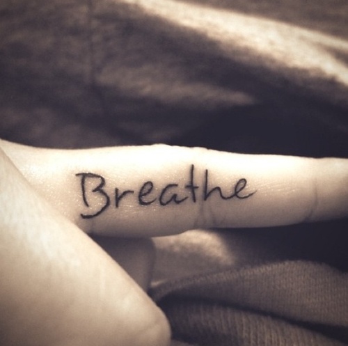 6+ Amazing Breathe Tattoos On Fingers